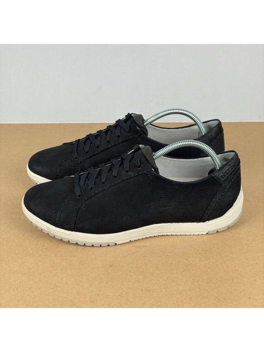 Dansko Leela Leather Casual Shoes Womens 8.5/9 EU 39 Black Lace Up Comfort